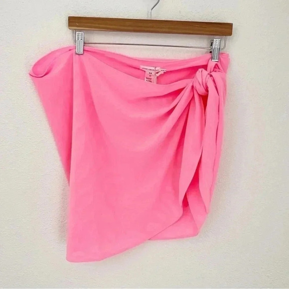NWT Good American Sugar Pink Leg Daze Mesh Tie Sarong Coverup, Size 2x-5x (2) - Picture 2 of 8